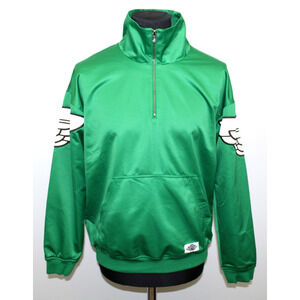 C0 New Nike Jordan Quarter Zip Jacket Shirt Top Satin Wings AO0406-302 Sz S $125